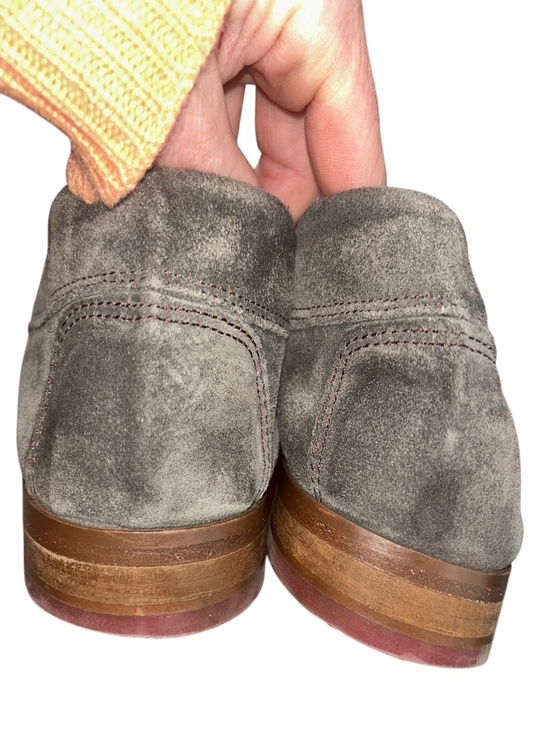 Donald j pliner gray leather suede mens slip on loafer shoes 13